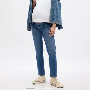 Gap Maternity Inset Panel Girlfriend Jeans